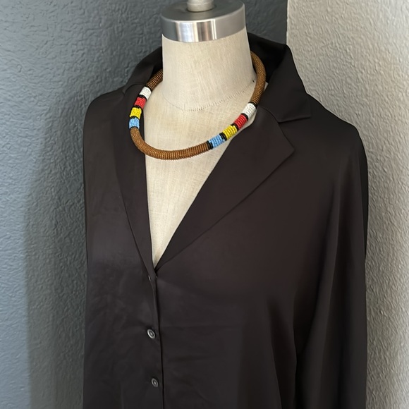 WILFRED Sail Satin Shirt - Picture 3 of 6